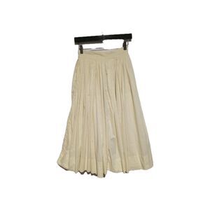 Vintage 40s 50s Cotton Pleated Full Maxi Prairie Skirt S XS -small flaws 26W S